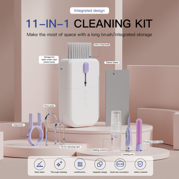 Portable 11 In 1 Multifunctional Cleaning Kit Computer Keyboard - Image 7