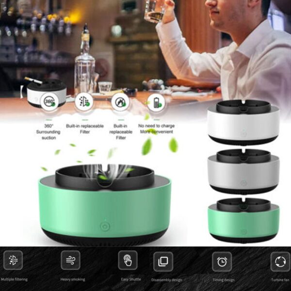 Smoke Removal Air Purification Ashtray - Image 7